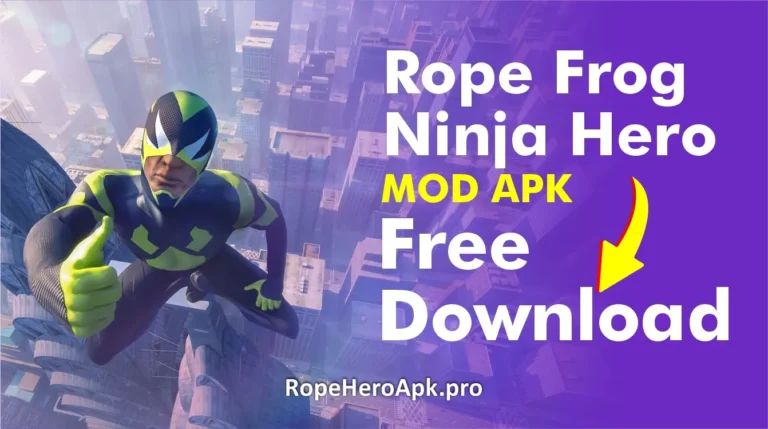 rope frog ninja hero mod apk